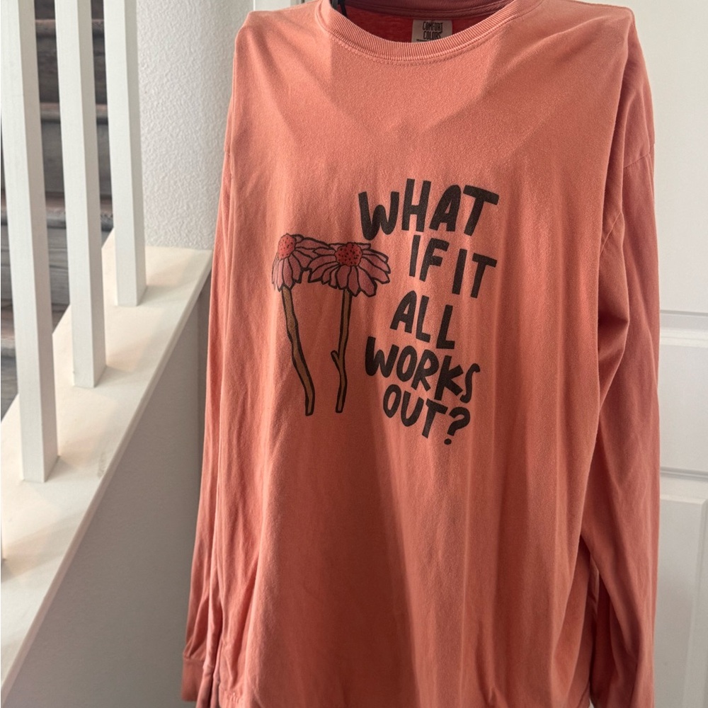 Orange Print Tee
